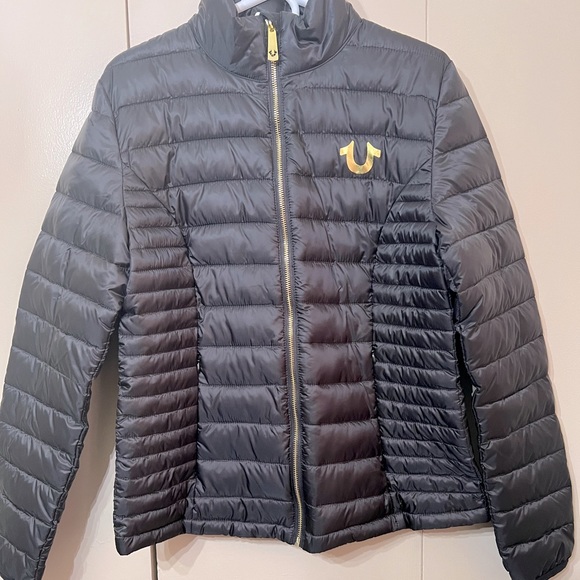 True Religion Jackets Coats Black And Gold True Religion